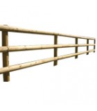 Half Round Post & Rail Fencing Half Round Post & Rail Fencing